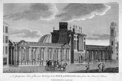 View of the New Building at the Bank of England, City of London, 1785