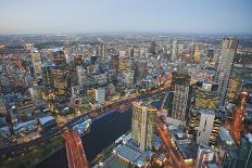 Melbourne aerials, Cityscapes.-John Gollings-Framed Photo