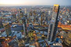 Melbourne aerials, Cityscapes.-John Gollings-Framed Photo