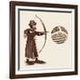 John Gower, Archery, Strut-null-Framed Art Print