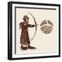 John Gower, Archery, Strut-null-Framed Art Print