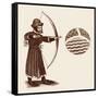 John Gower, Archery, Strut-null-Framed Stretched Canvas