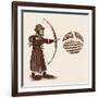 John Gower, Archery, Strut-null-Framed Art Print