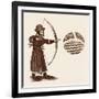 John Gower, Archery, Strut-null-Framed Art Print