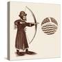 John Gower, Archery, Strut-null-Stretched Canvas