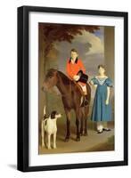 John Gubbins Newton and His Sister Mary, 1832-33-Robert Burnard-Framed Giclee Print