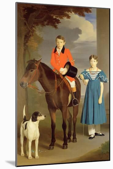 John Gubbins Newton and His Sister Mary, 1832-33-Robert Burnard-Mounted Giclee Print