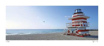 Haulover Beach Lifeguard 2-John Gynell-Giclee Print