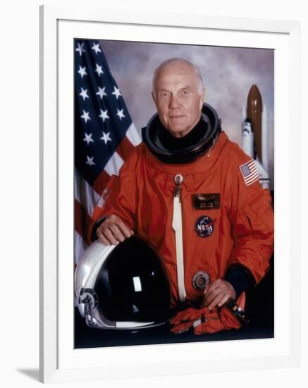John H Glenn, American Astronaut, May 1998-null-Framed Photographic Print