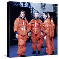 John H Glenn and Crew Members, June 1998-null-Stretched Canvas