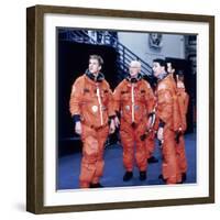 John H Glenn and Crew Members, June 1998-null-Framed Photographic Print
