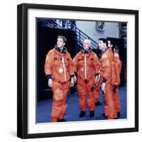 John H Glenn and Crew Members, June 1998-null-Framed Photographic Print