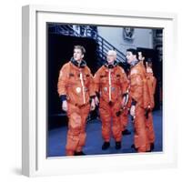 John H Glenn and Crew Members, June 1998-null-Framed Photographic Print