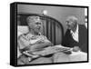 John H. Heblich Visiting Elderly Man in Bed with Broken Hip-Francis Miller-Framed Stretched Canvas