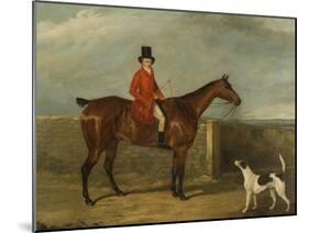 John Hall Kent in Hunting Attire Seated on a Horse, 1825-David Dalby-Mounted Giclee Print