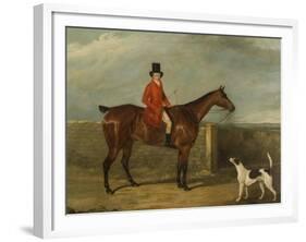 John Hall Kent in Hunting Attire Seated on a Horse, 1825-David Dalby-Framed Giclee Print