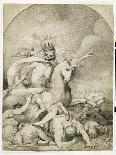 Death on a Pale Horse, C.1775 (Pen and Black Ink on Wove Paper)-John Hamilton Mortimer-Stretched Canvas