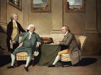 Group Portrait of Sergeant-at-Arms Bonfoy, His Son, and John Clementson-John Hamilton Mortimer-Framed Giclee Print