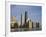 John Hancock Center and Near North Chicago Skyline from Lake Michigan, Chicago, Illinois, USA-Amanda Hall-Framed Photographic Print