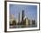 John Hancock Center and Near North Chicago Skyline from Lake Michigan, Chicago, Illinois, USA-Amanda Hall-Framed Photographic Print