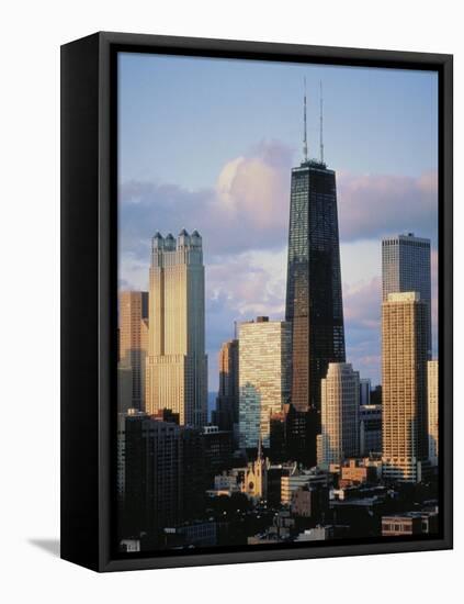 John Hancock Center Chicago IL USA-null-Framed Stretched Canvas