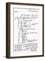 John Hancock Memorandum-John Hancock-Framed Giclee Print