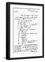 John Hancock Memorandum-John Hancock-Framed Giclee Print