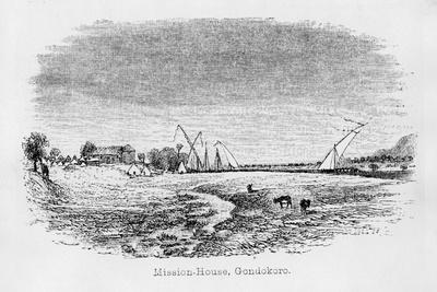 Misson-House, Gondokoro, from 'Journal of the Discovery of the Source of the Nile', 1864