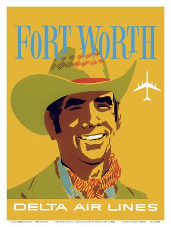 Fort Worth, Texas - Cowboy - Delta Air Lines