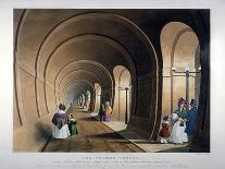 Entrance to the tunnel and booking offices New Station, Lime Street, Liverpool, 1836-John Harris-Giclee Print