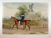 The Duke of Wellington Riding Past the Achilles Statue in Hyde Park, London, 1844-John Harris-Giclee Print