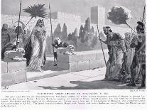 Cleopatra Visits Herod at Jerusalem 33 BC-John Harris Valda-Giclee Print