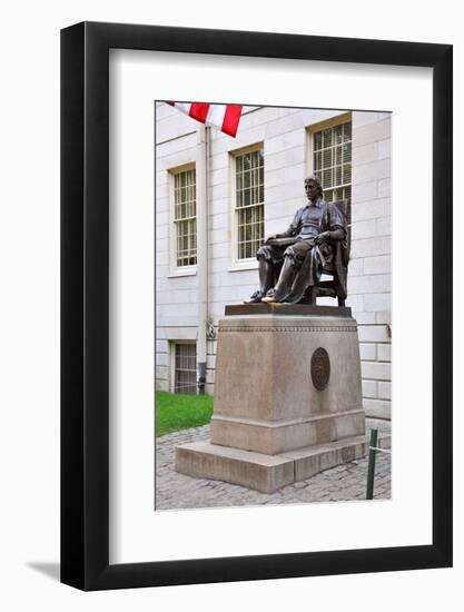 John Harvard Statue in Harvard University-jiawangkun-Framed Photographic Print