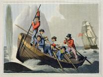 Boats Approaching a Whale, Engraved by Matthew Dubourg-John Heaviside Clark-Giclee Print