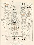Four American Fashion Conscious Debutantes of New York-John Held-Laminated Art Print