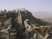 Jain Holy Hill and Temple Complex, Mount Girnar, Junagadh (Junagarh), Gujarat, India-John Henry Claude Wilson-Photographic Print