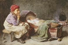 The Little Mother-John Henry Henshall-Stretched Canvas