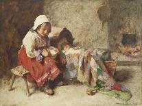 The Little Mother-John Henry Henshall-Stretched Canvas