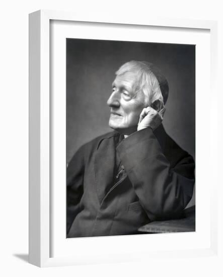 John Henry Newman, British Cardinal, Late 19th Century-null-Framed Photographic Print