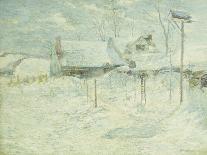 The Old Toll House at Bridgeport (Small Plate), 1888-1889-John Henry Twachtman-Giclee Print