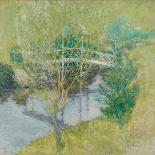 Fishing Boat in a Harbor-John Henry Twachtman-Framed Giclee Print