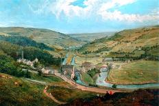 Cat Holes Dam Fall in Todmorden, 1870-John Holland-Giclee Print