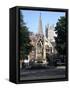 John Hooper Memorial, St Marys Gate and Gloucester Cathedral, Gloucestershire-Peter Thompson-Framed Stretched Canvas