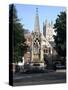 John Hooper Memorial, St Marys Gate and Gloucester Cathedral, Gloucestershire-Peter Thompson-Stretched Canvas