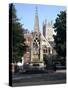 John Hooper Memorial, St Marys Gate and Gloucester Cathedral, Gloucestershire-Peter Thompson-Stretched Canvas