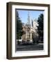 John Hooper Memorial, St Marys Gate and Gloucester Cathedral, Gloucestershire-Peter Thompson-Framed Photographic Print