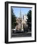 John Hooper Memorial, St Marys Gate and Gloucester Cathedral, Gloucestershire-Peter Thompson-Framed Photographic Print