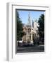 John Hooper Memorial, St Marys Gate and Gloucester Cathedral, Gloucestershire-Peter Thompson-Framed Photographic Print