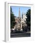 John Hooper Memorial, St Marys Gate and Gloucester Cathedral, Gloucestershire-Peter Thompson-Framed Photographic Print