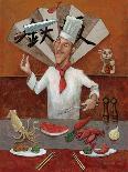 Chinese Noodle Chef-John Howard-Giclee Print